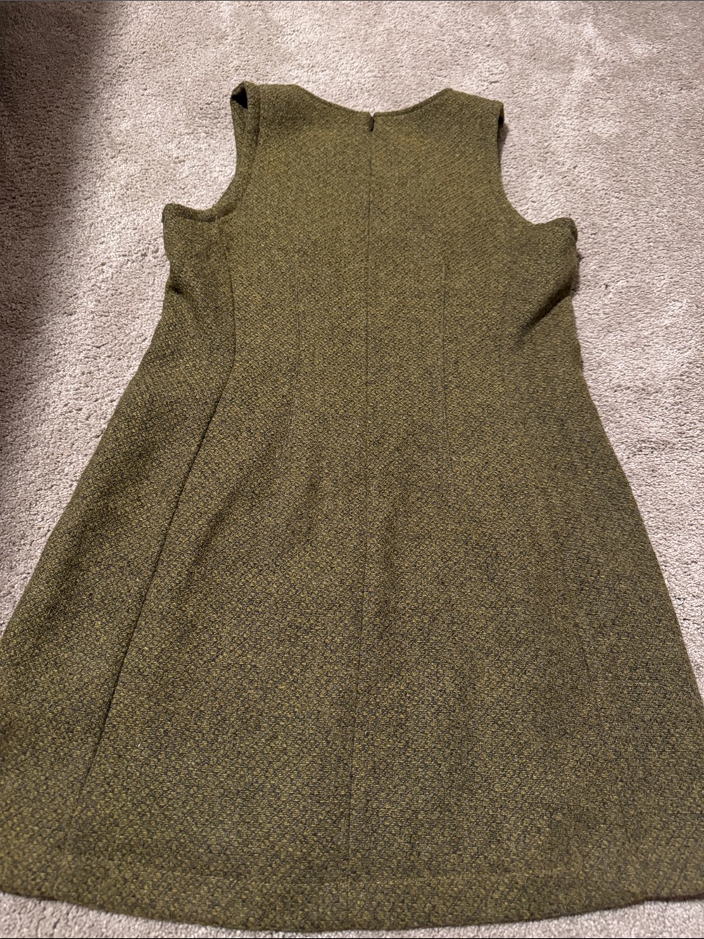 American Eagle Outfitters Olive Green Wool Dress from the 90s - Picture 2 of 7